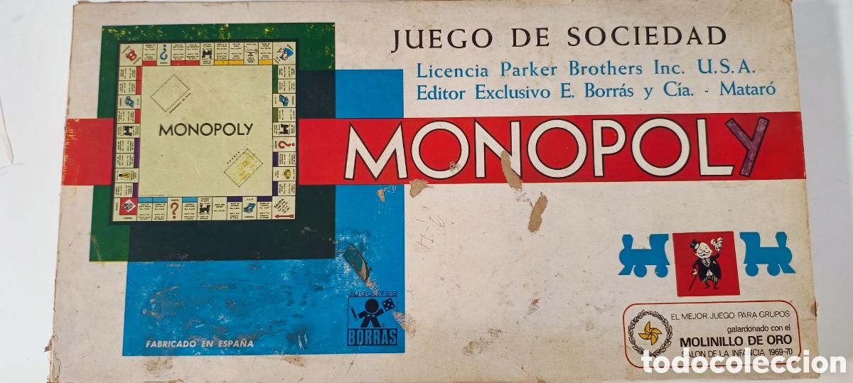 Juegos de mesa: Monopoly Borras 1969 con tablero de el Pal&eacute; - Foto 2