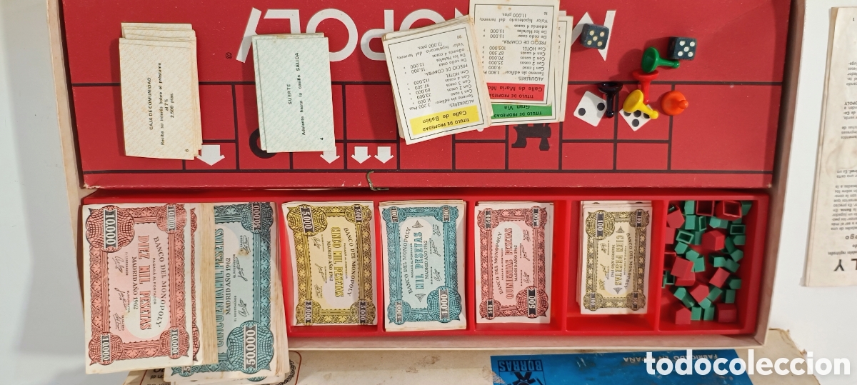 Juegos de mesa: Monopoly Borras 1969 con tablero de el Pal&eacute;