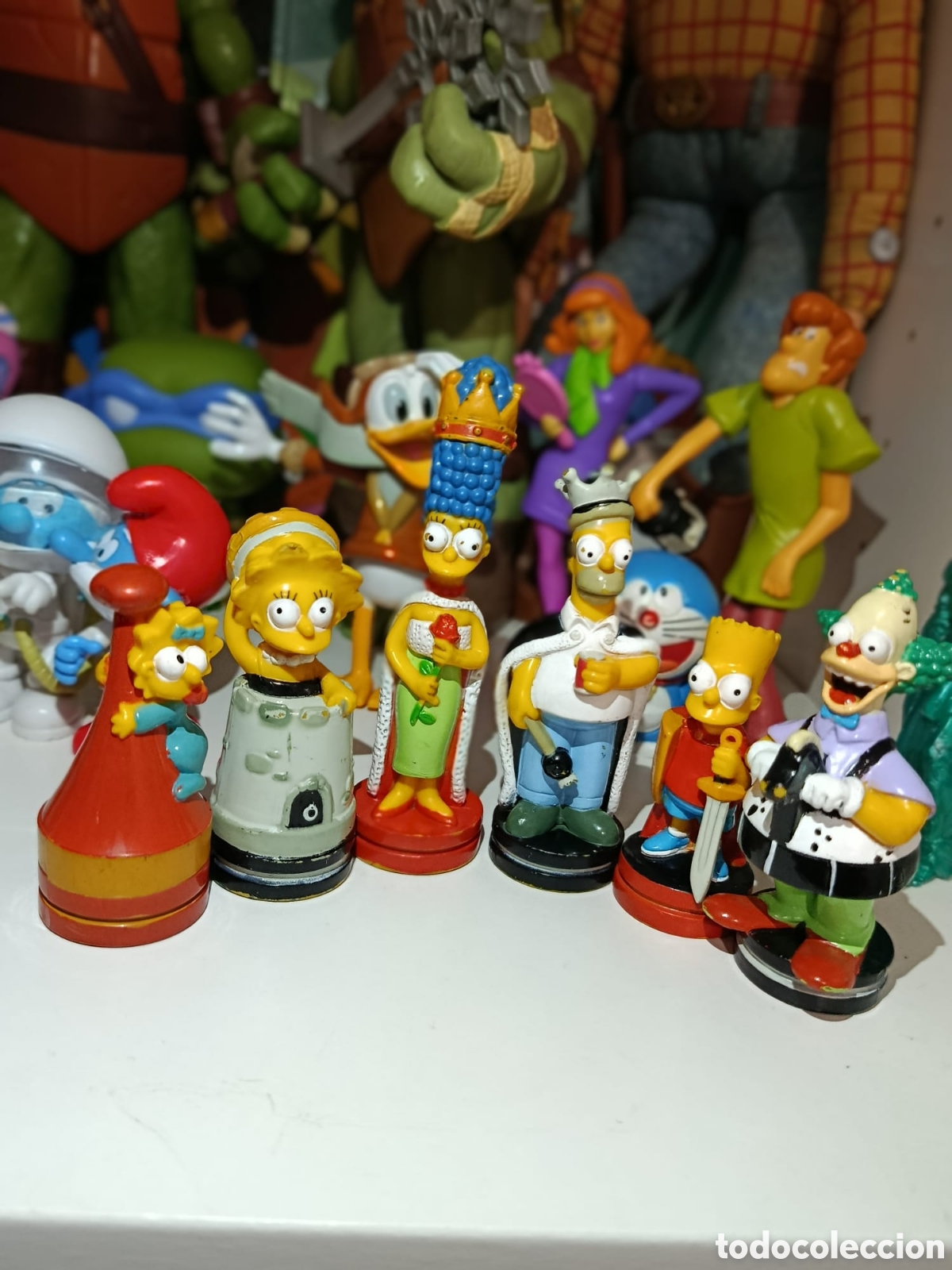 Juegos de mesa: Lote Figuras Ajedrez Los Simpsons Vintage 2001