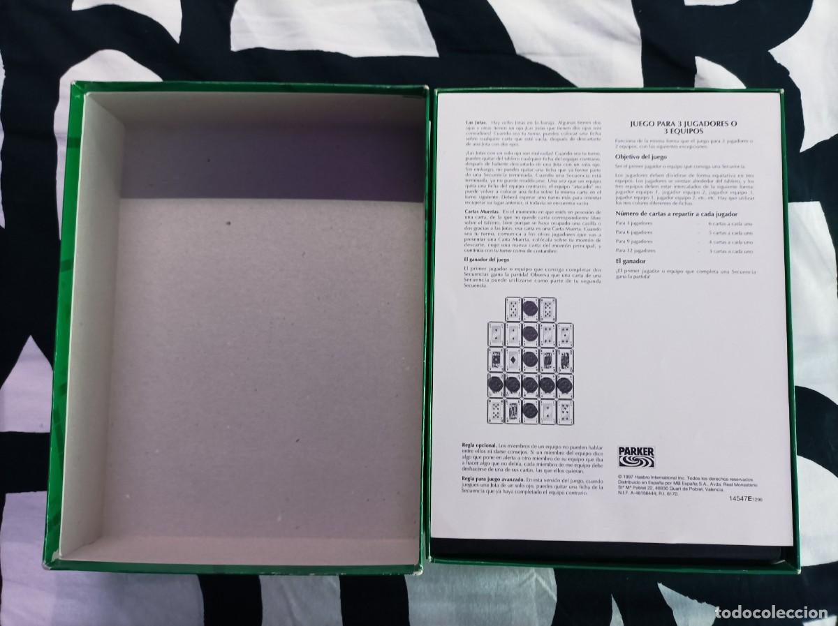Juegos de mesa: Juego de mesa Sequence Parker versi&oacute;n 1997 - Foto 5