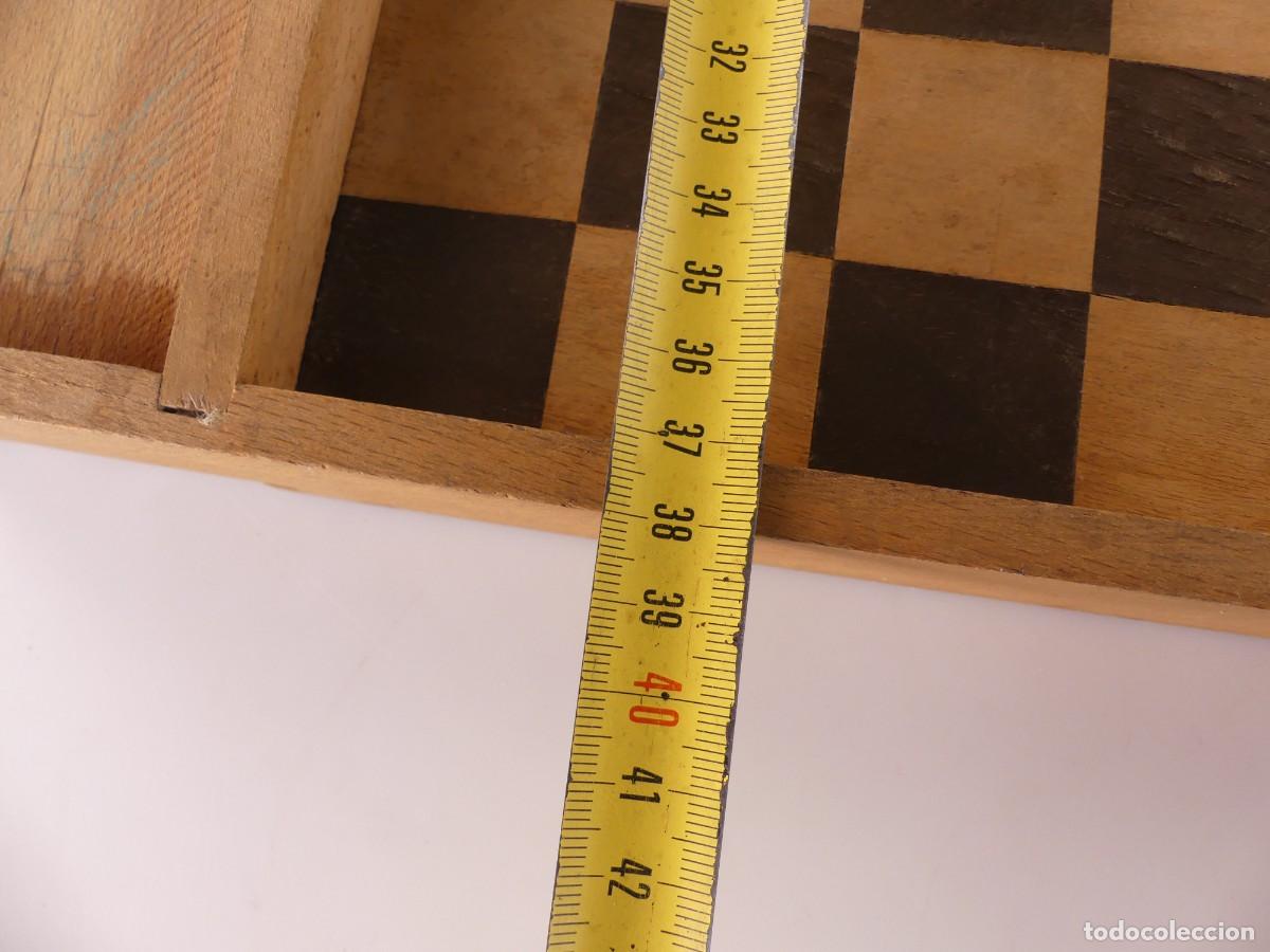 Juegos de mesa: TABLERO DE MADERA PARA AJEDREZ Y DAMA - Foto 18