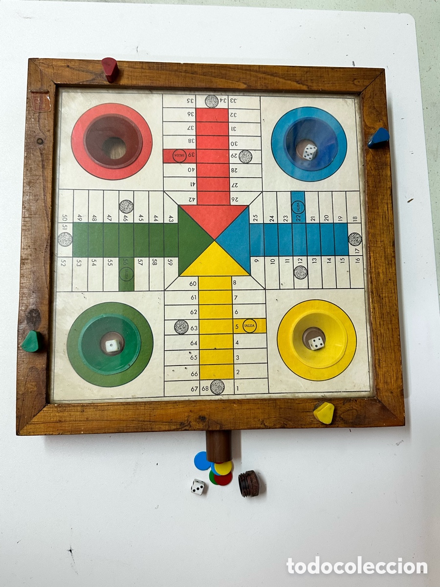 Juegos de mesa: Antiguo parches de madera