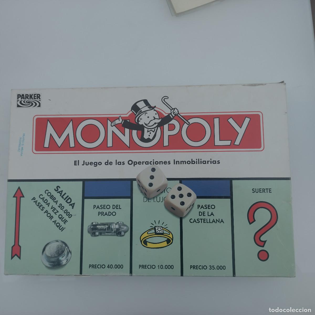 Juegos de mesa: Monopoly cl&aacute;sico. Juego de mesa a&ntilde;o 2000
