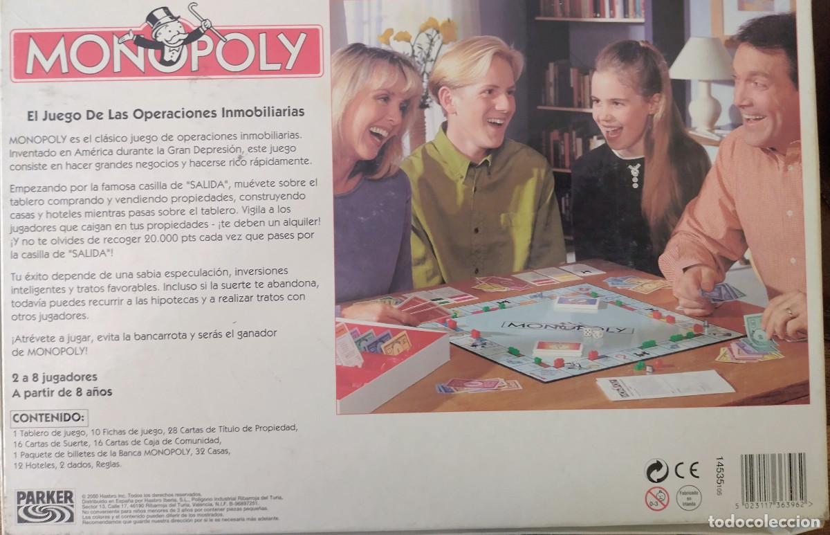 Juegos de mesa: Monopoly cl&aacute;sico. Juego de mesa a&ntilde;o 2000 - Foto 4