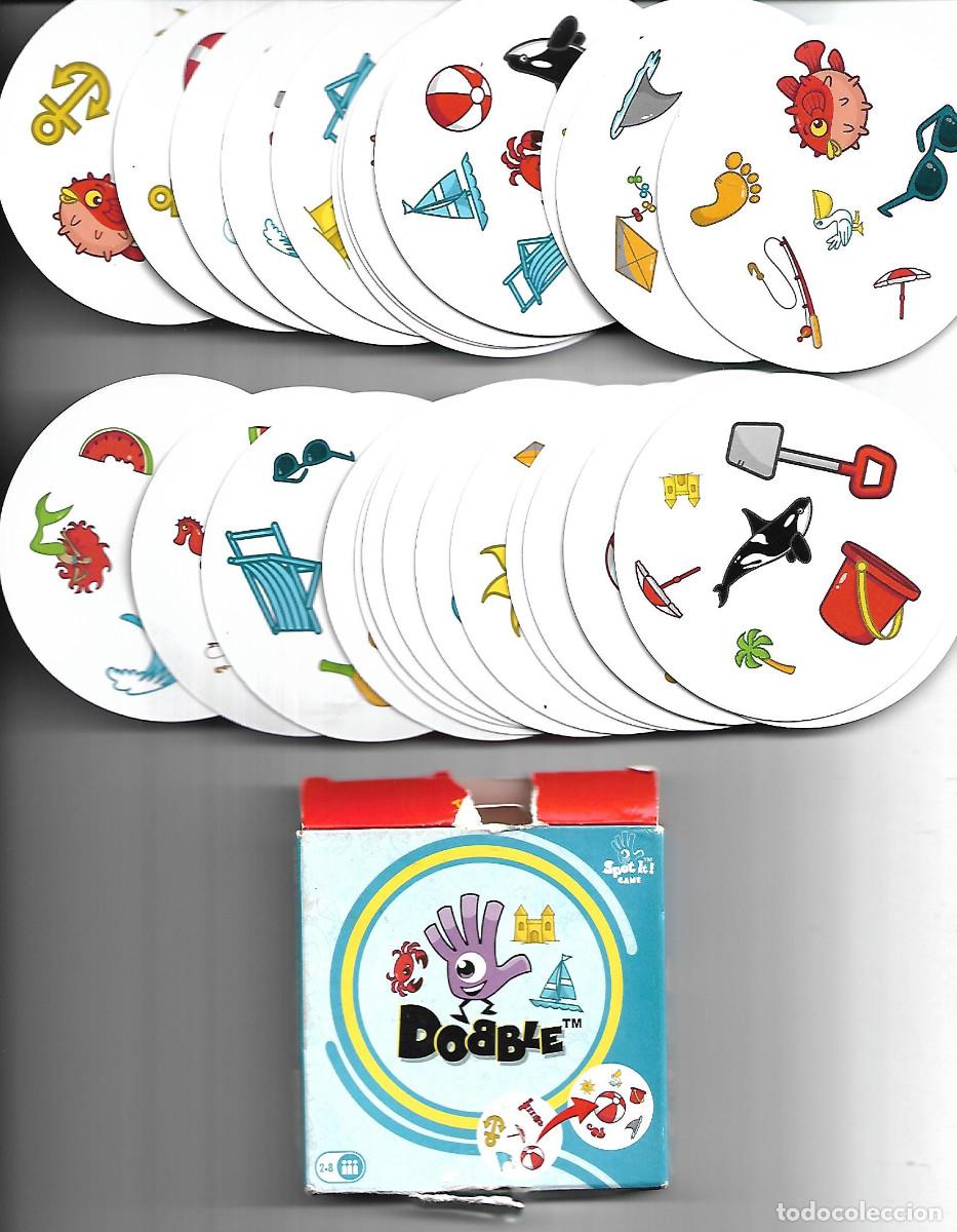 Juegos de mesa: RARA BARAJA DE 28 CARTAS REDONDAS DOBBLE