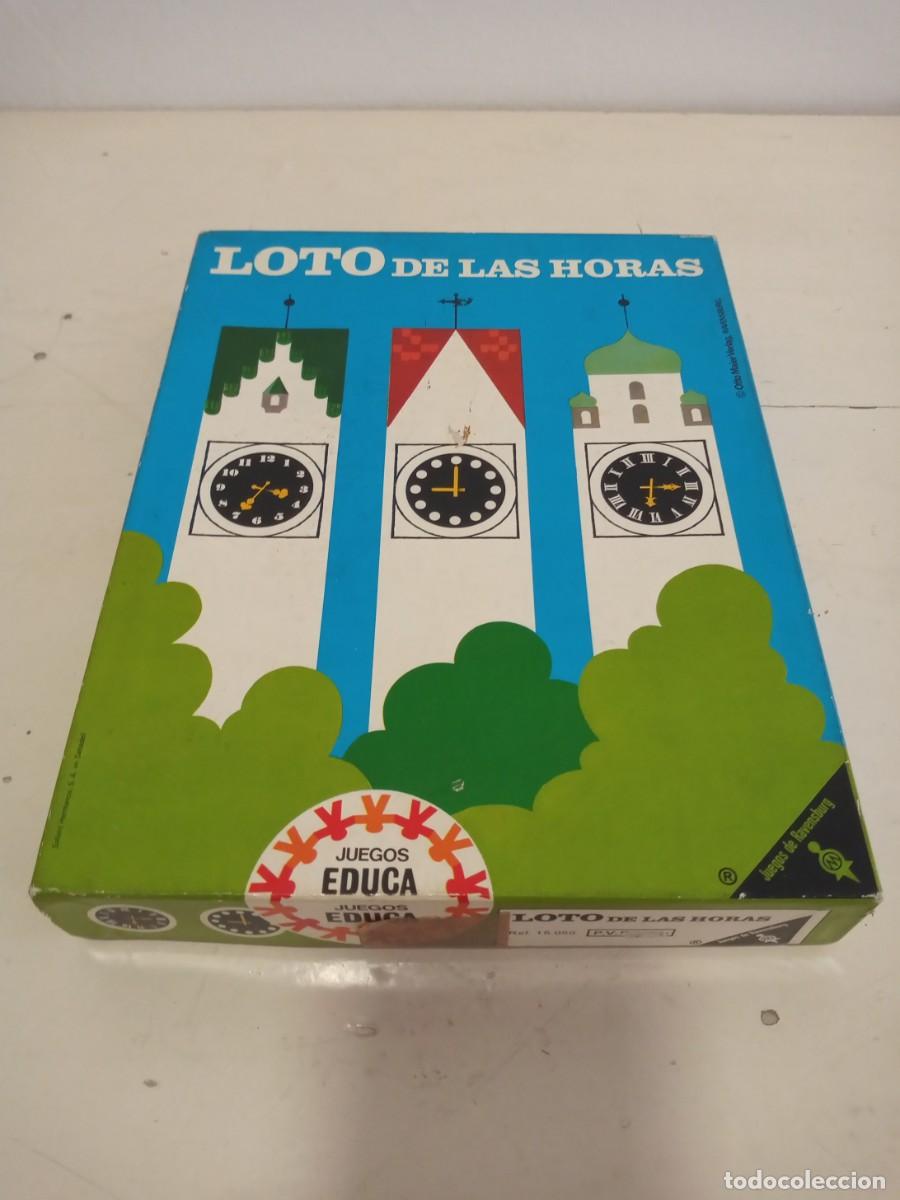 Juegos de mesa: LOTO DE LAS HORAS JUEGO EDUCA RAVENSBURGER 70S