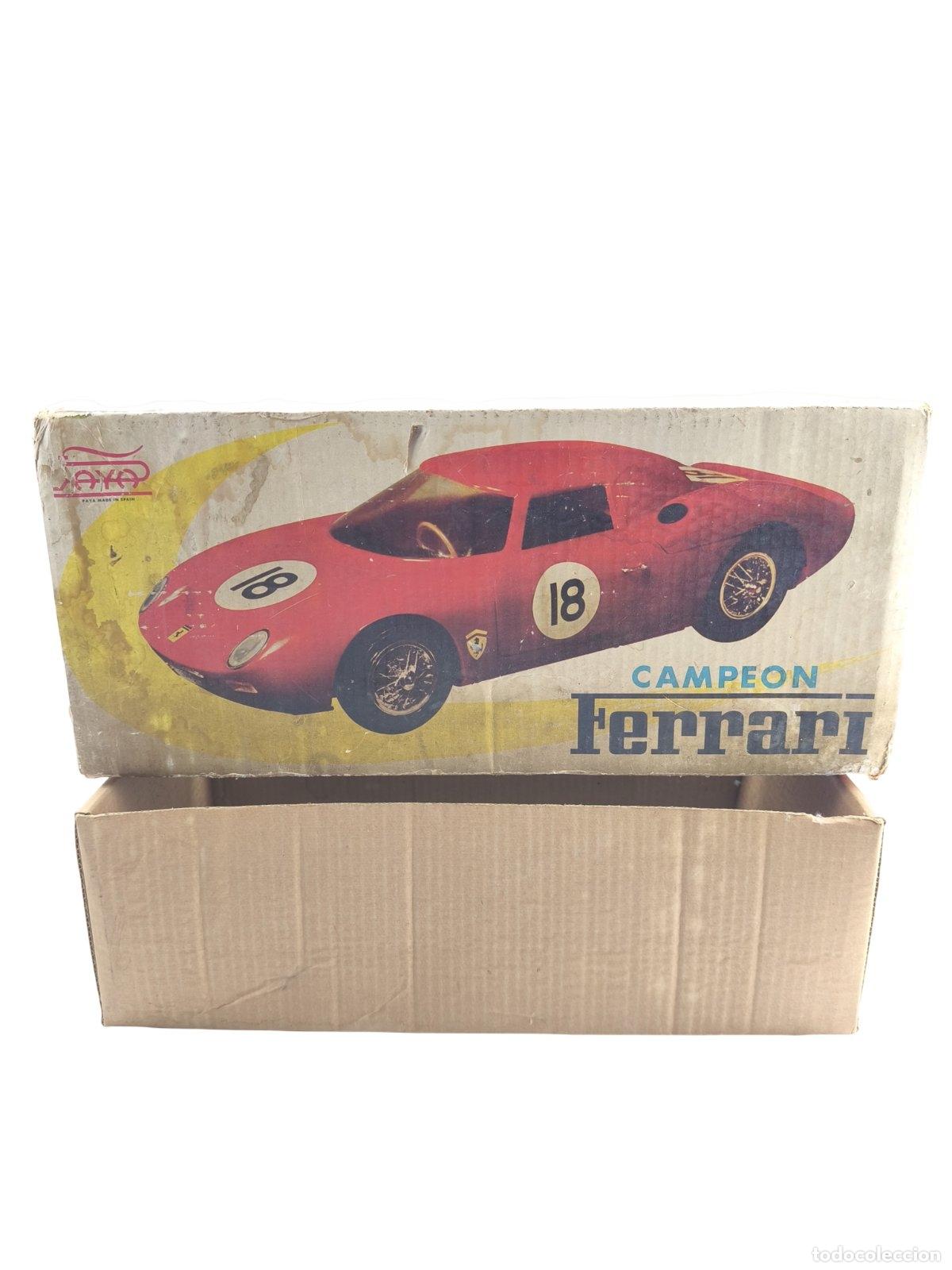 Juegos de mesa: Caja Original Antigua Coche &laquo;Camp&eacute;on Ferrari 250 / Le Mans&raquo; - Juguetes JAYA (Auto A Escala)