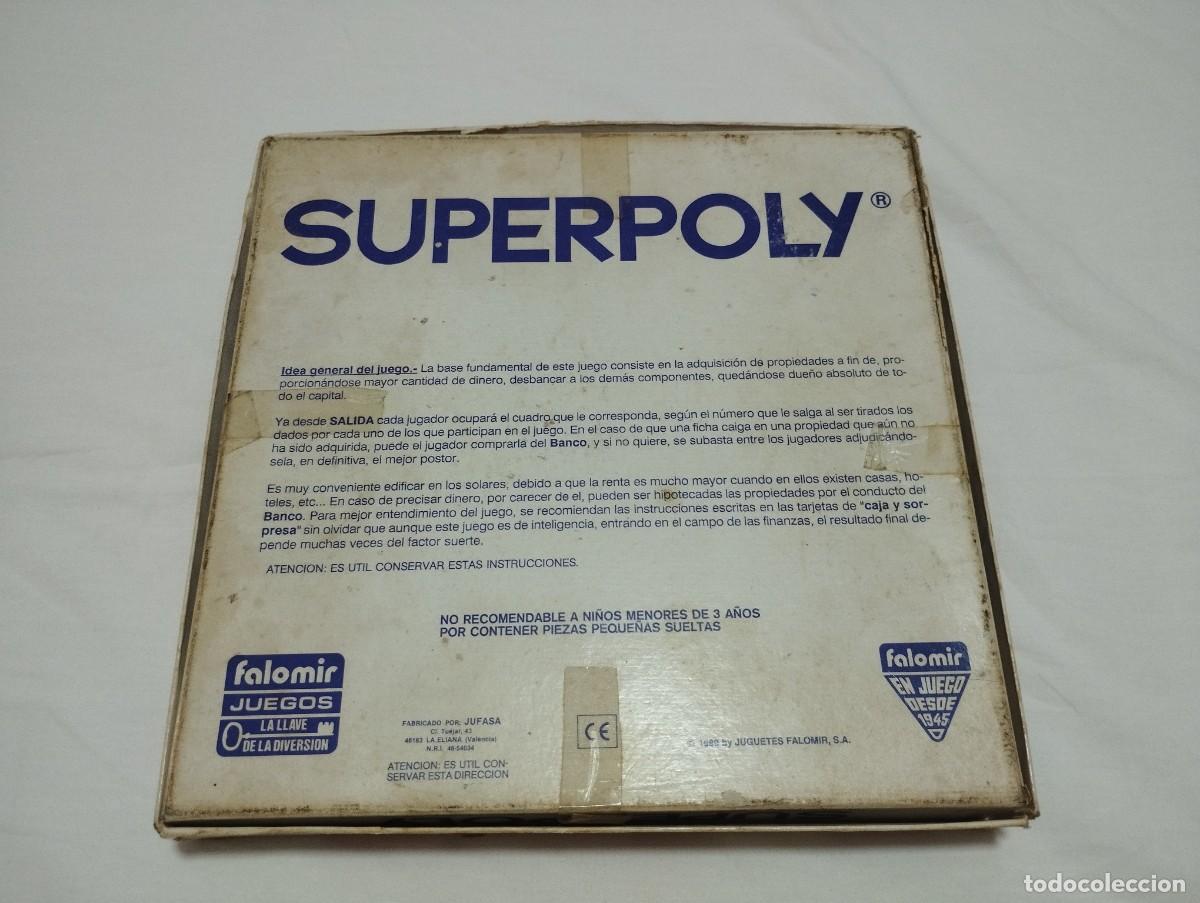 Juegos de mesa: Superpoly monopoly Incompleto a&ntilde;o 1989 - Foto 2