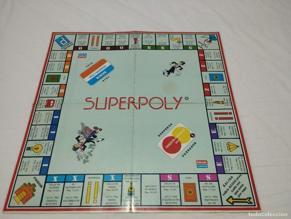 Juegos de mesa: Superpoly monopoly Incompleto a&ntilde;o 1989 - Foto 3
