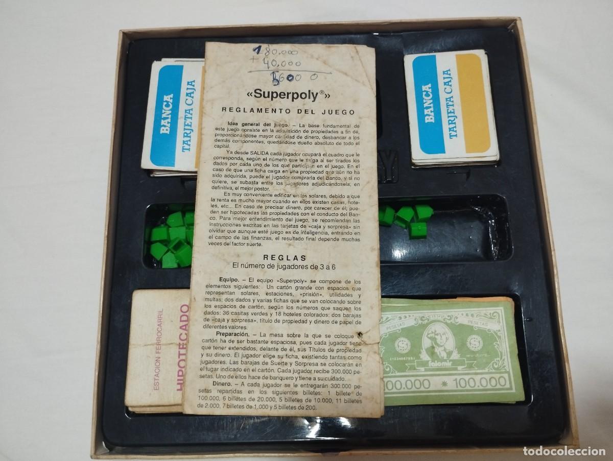 Juegos de mesa: Superpoly monopoly Incompleto a&ntilde;o 1989 - Foto 5