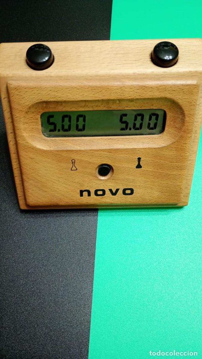 Juegos de mesa: REloj digital ajedrez Sistemco, modelo NOVO, con m&uacute;ltiples modos de conteo
