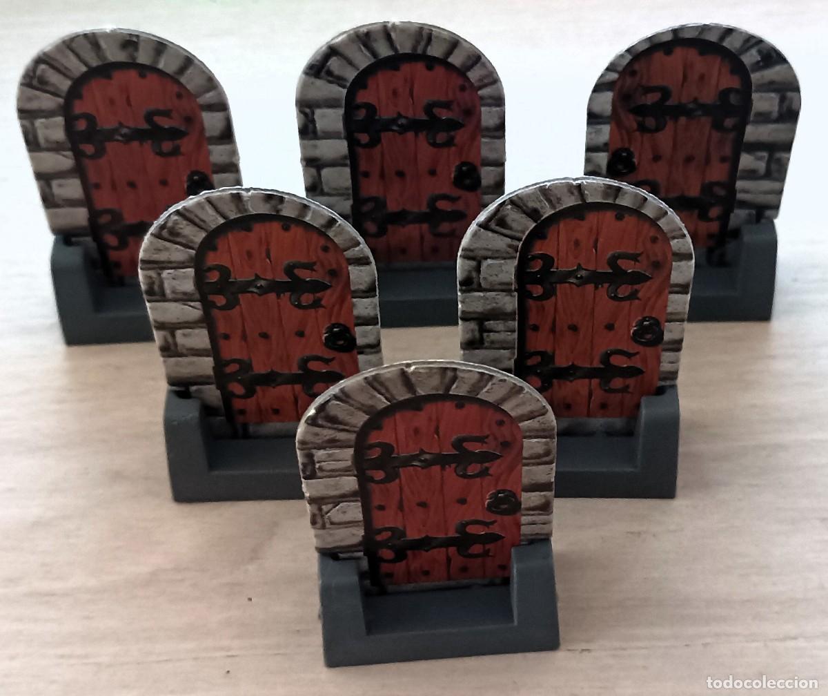 Juegos de mesa: HEROQUEST MB JUEGO DE MESA RECAMBIOS --- LOTE 6 PUERTAS CERRADAS --- BOX01