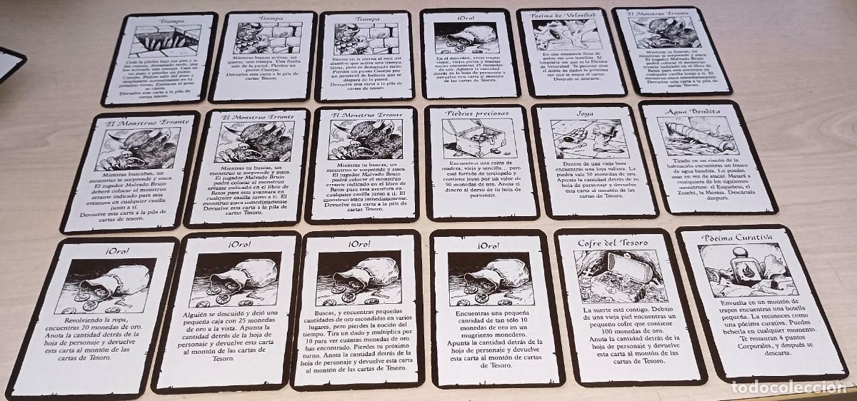 Juegos de mesa: HEROQUEST MB JUEGO DE MESA RECAMBIOS --- LOTE CARTAS TESORO --- BOX01