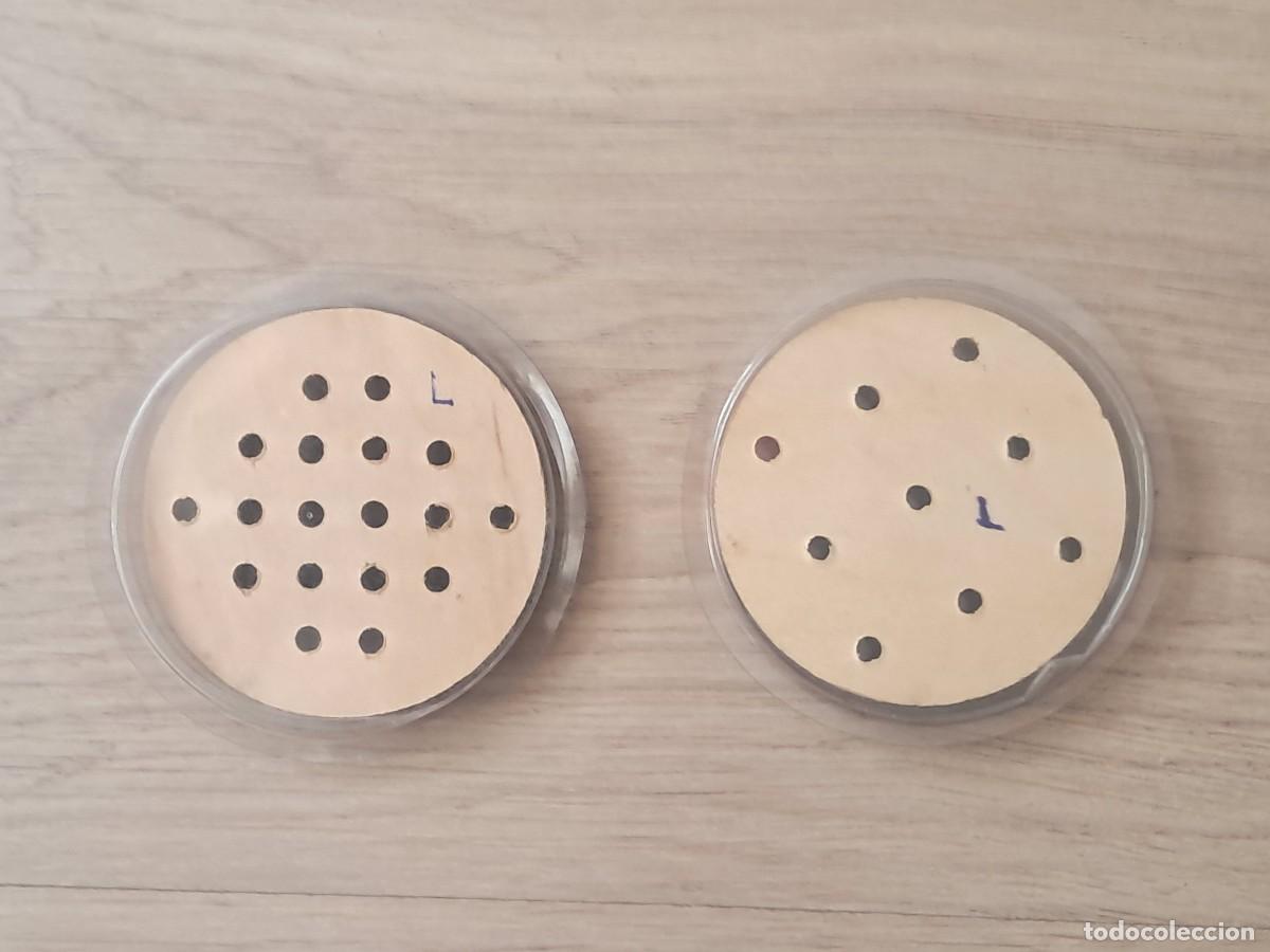 Juegos de mesa: 2 peque&ntilde;os juegos de madera En Raya. A&ntilde;os 80. - Foto 2