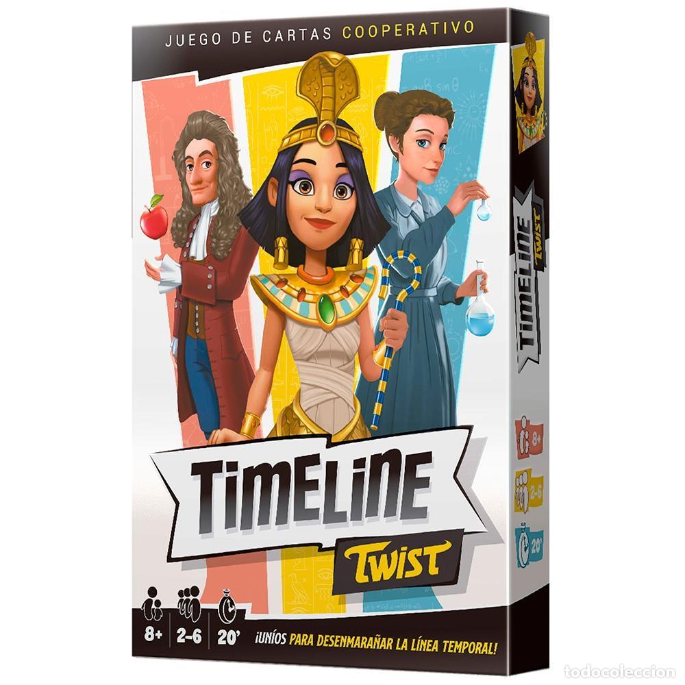 Juegos de mesa: Juego de cartas cooperativo Timeline Twist