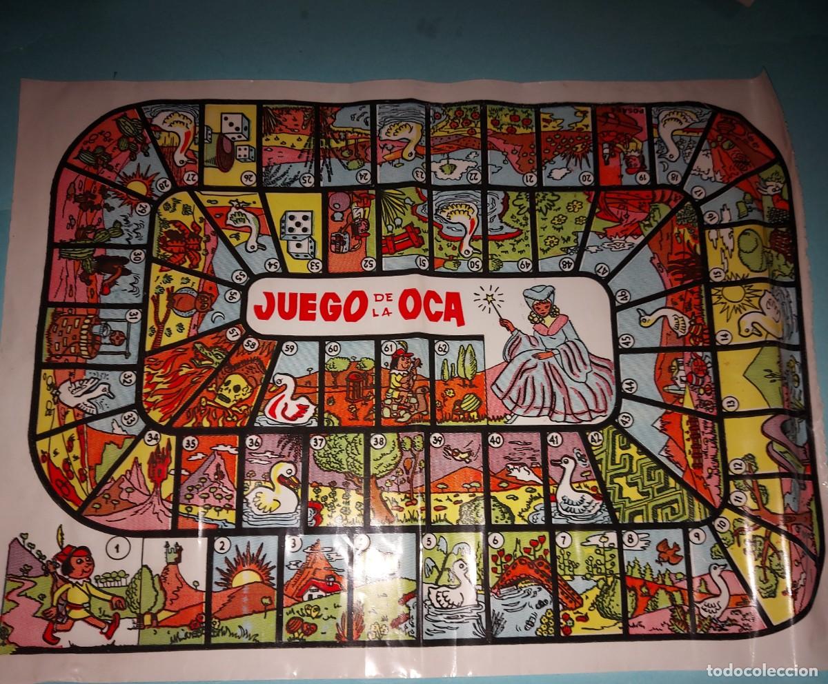 Juegos de mesa: JUEGO DE LA OCA, TAPIZ DE PLASTICO A&Ntilde;OS 60