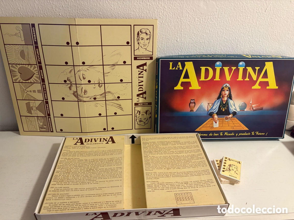Juegos de mesa: Juego &ldquo; La adivina &ldquo; Falomir 1990 &bull; Completo