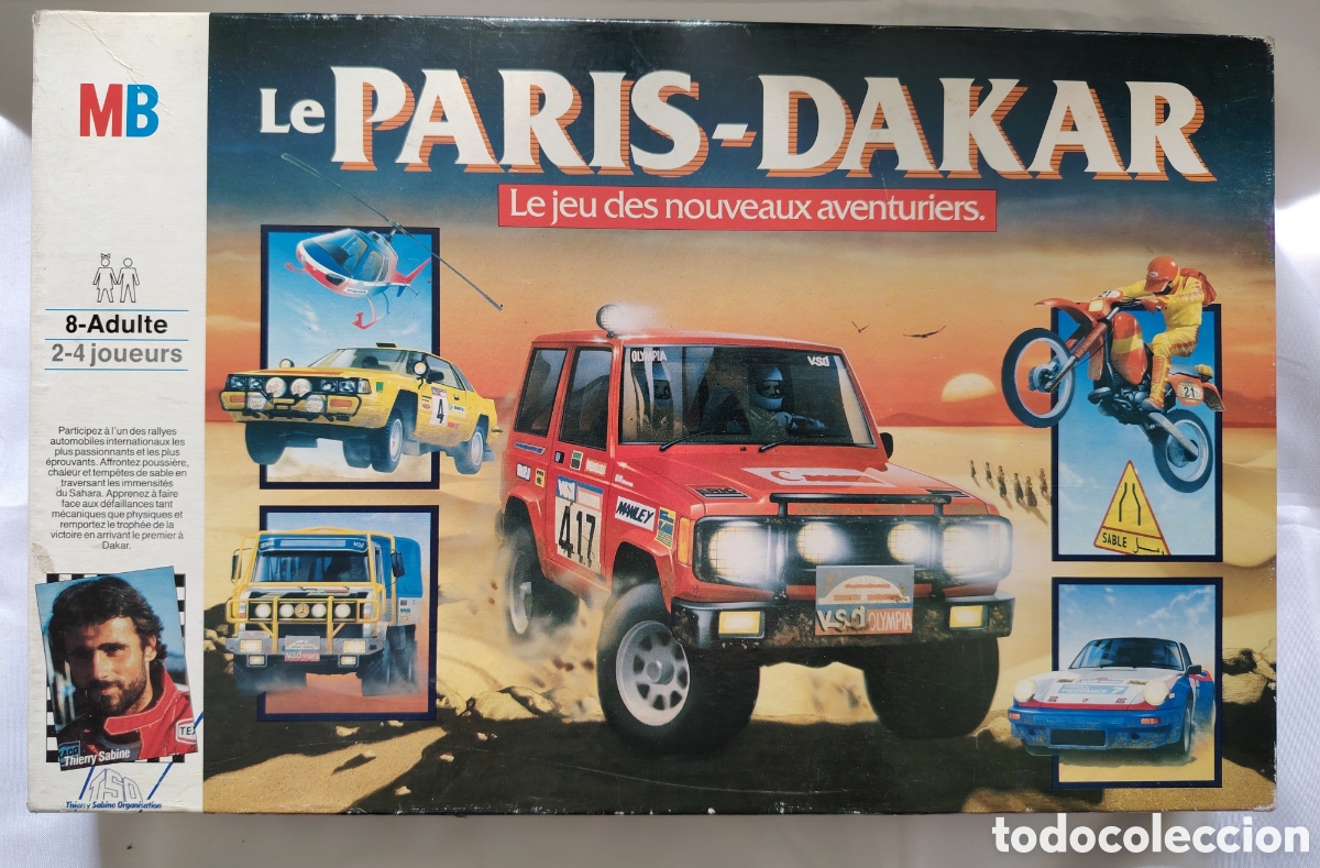 Juegos de mesa: Juego de Mesa LE PARIS-DAKAR. Edici&oacute;n Original MB (Milton Bradley), 1985. Ref: 4093. COMPLETO