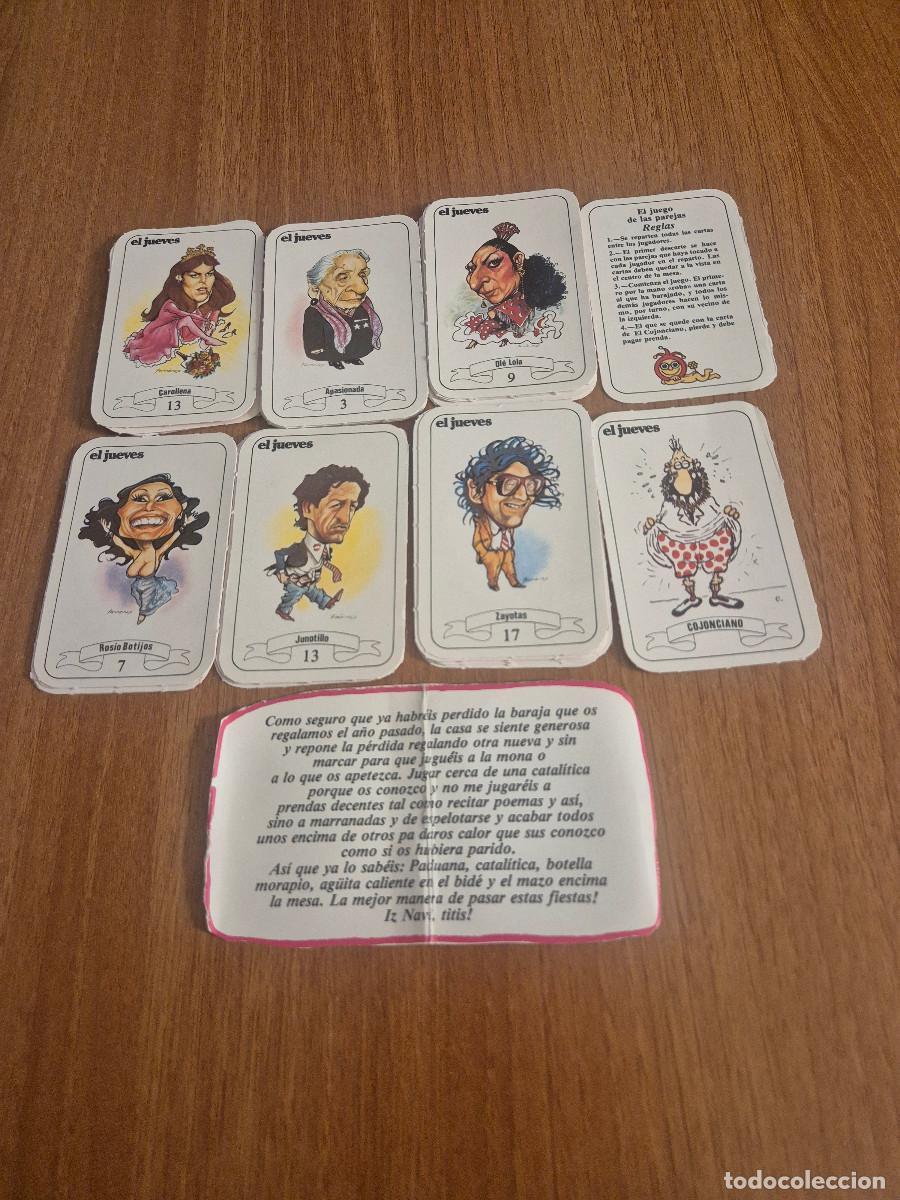 Juegos de mesa: BARAJA EL JUEGO DE LAS PAREJAS. REVISTA EL JUEVES (A&Ntilde;OS 80)
