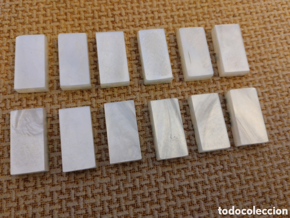 Juegos de mesa: Lote piezas domino nacar - Foto 2