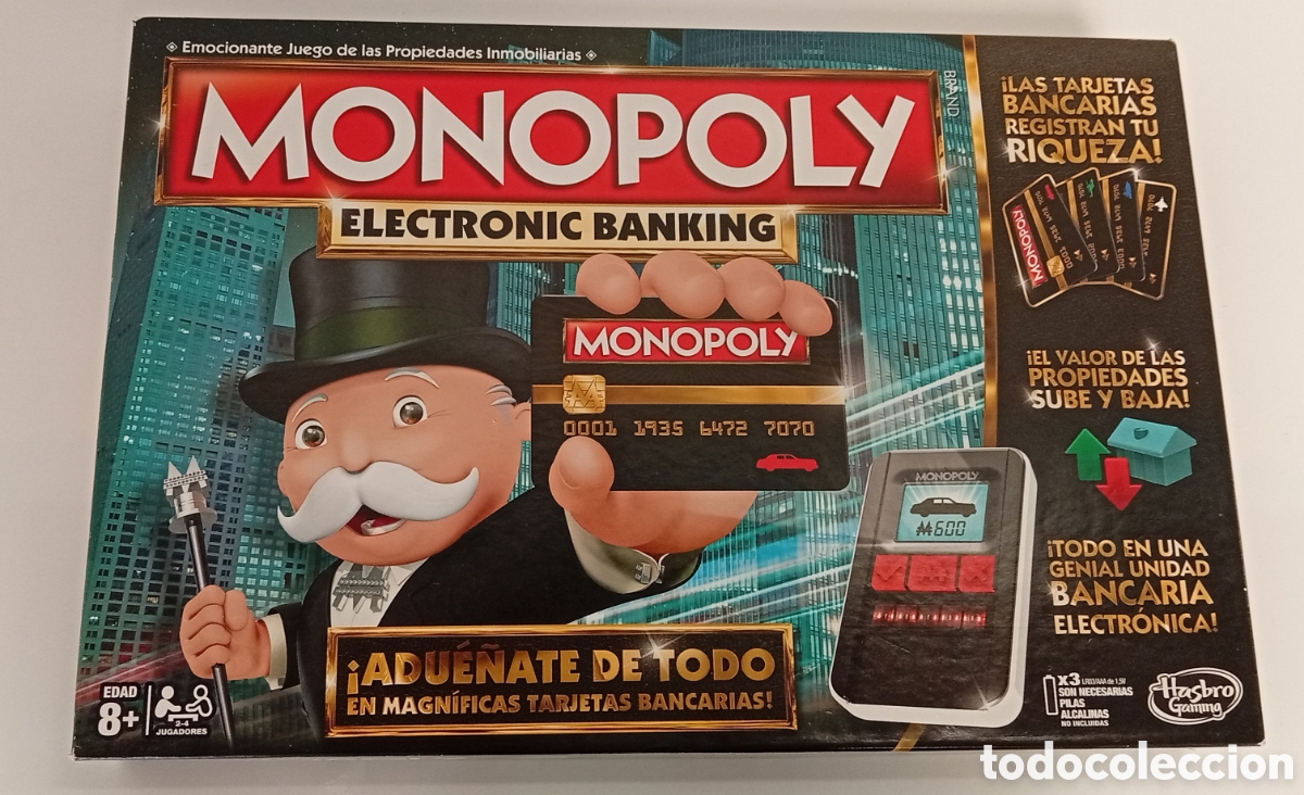 Juegos de mesa: .JUEGO MONOPOLY ELECTRONIC BANKING