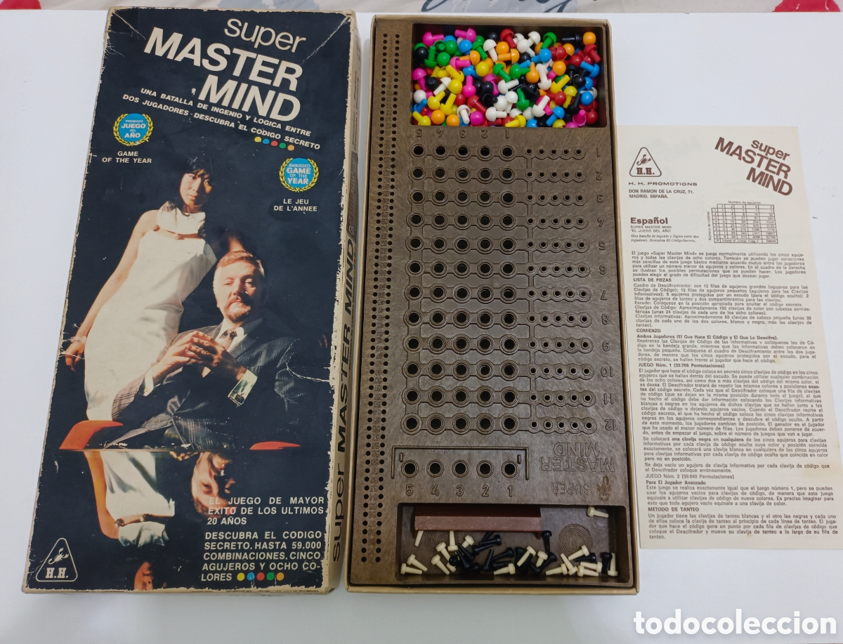 Juegos de mesa: Super Master Mind completo muy buen estado !!!