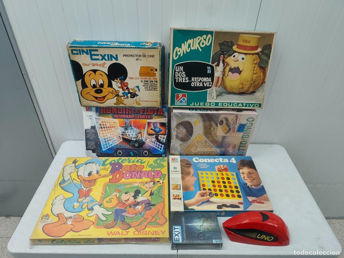 Juegos de mesa: Lote 8 juegos de mesa antiguos disney 1,2,3 conecta 4