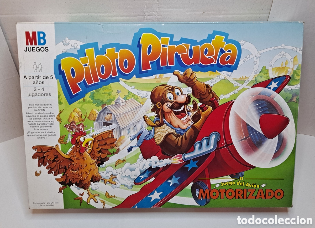 Juegos de mesa: PILOTO PIRUETA. MB. NUEVO EN CAJA. SIN ESTRENAR. 1993. HASBRO. EL JUEGO DEL AVI&Oacute;N MOTORIZADO.