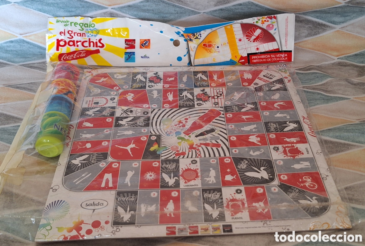 Juegos de mesa: Juego de Mesa Parch&iacute;s y Oca Coca-Cola - Foto 2