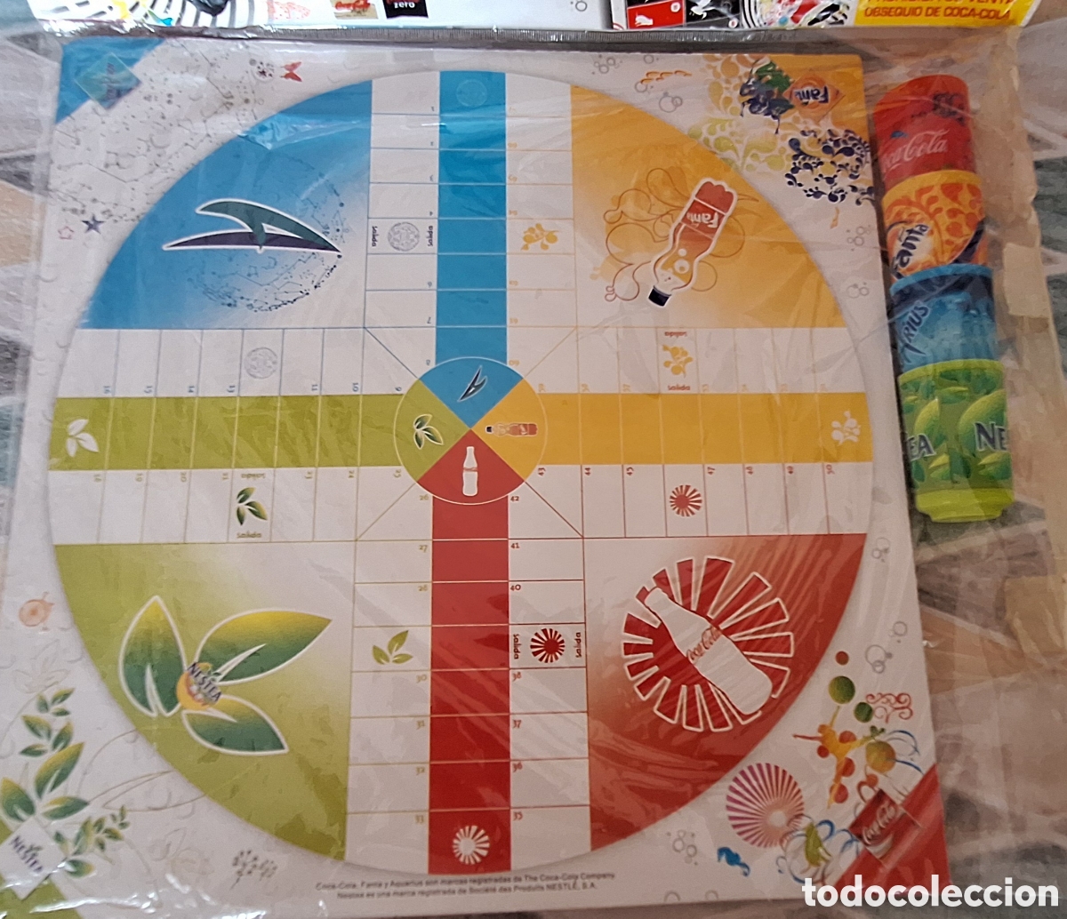 Juegos de mesa: Juego de Mesa Parch&iacute;s y Oca Coca-Cola - Foto 3