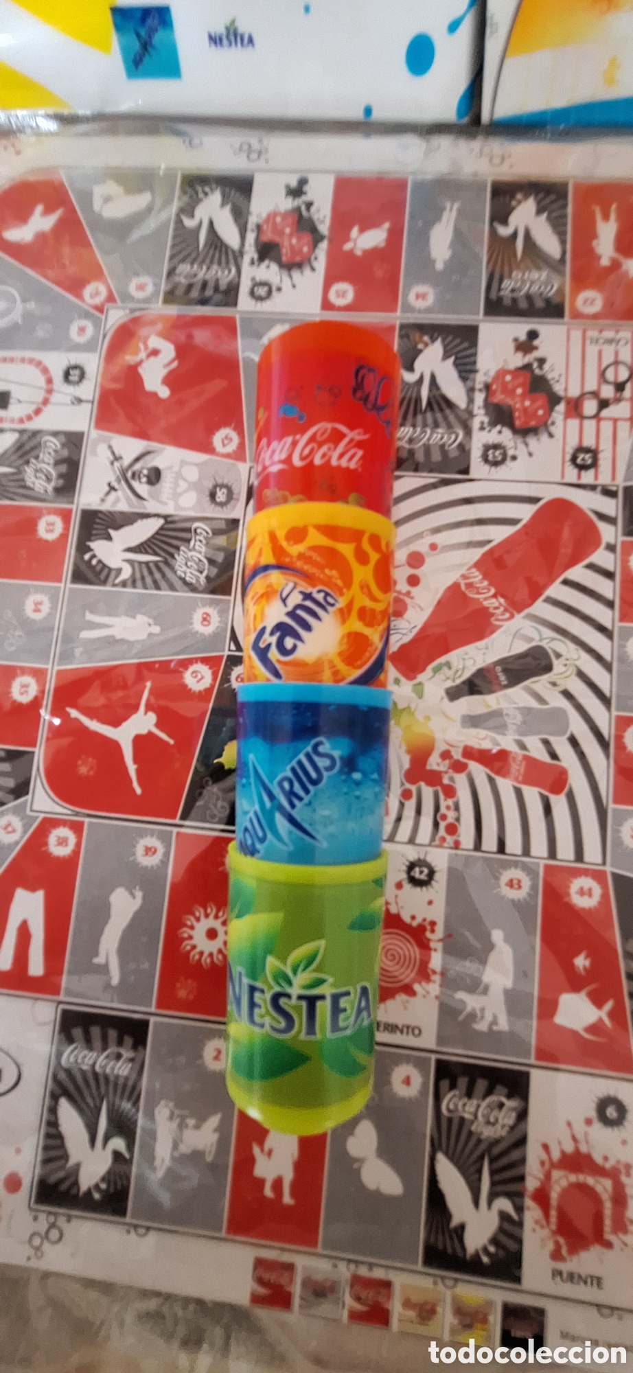 Juegos de mesa: Juego de Mesa Parch&iacute;s y Oca Coca-Cola - Foto 6