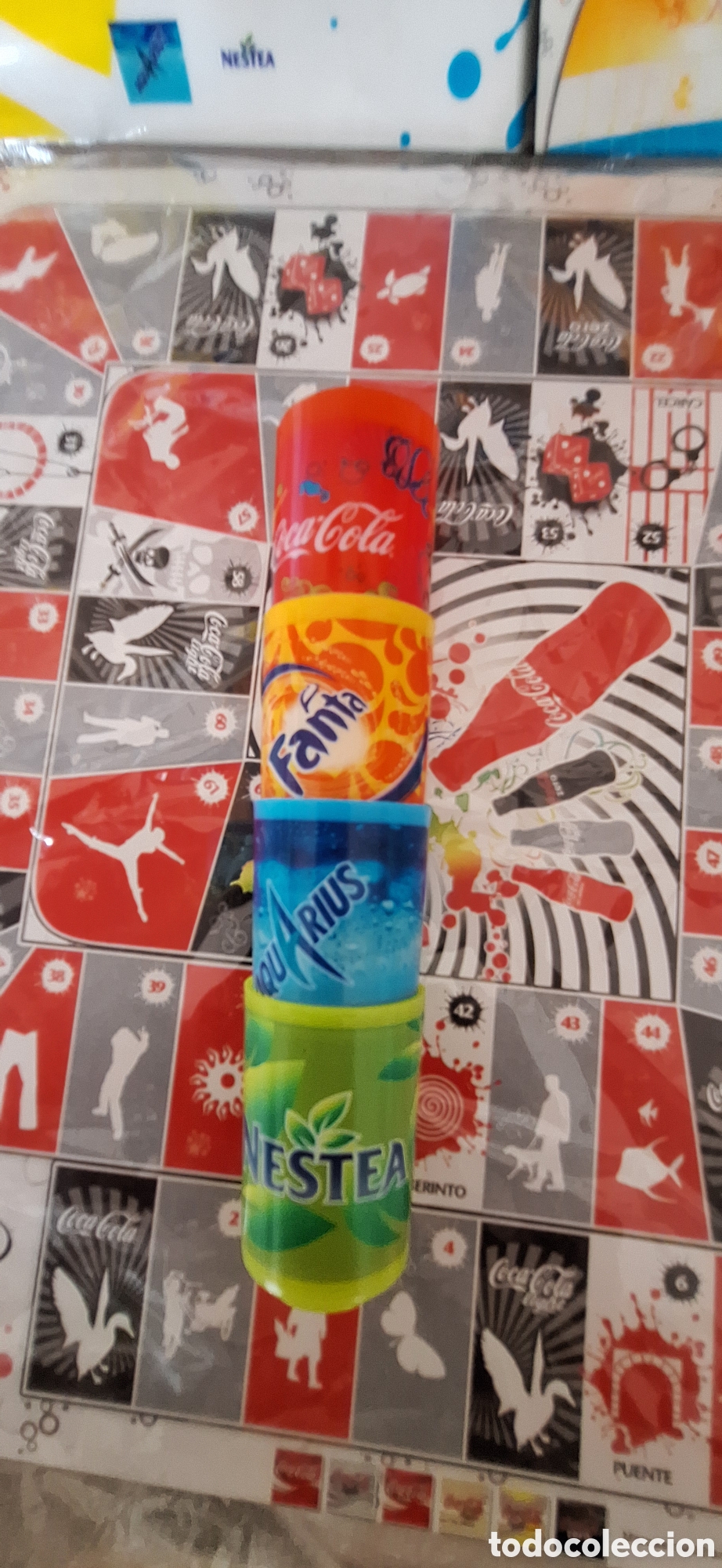 Juegos de mesa: Juego de Mesa Parch&iacute;s y Oca Coca-Cola - Foto 7