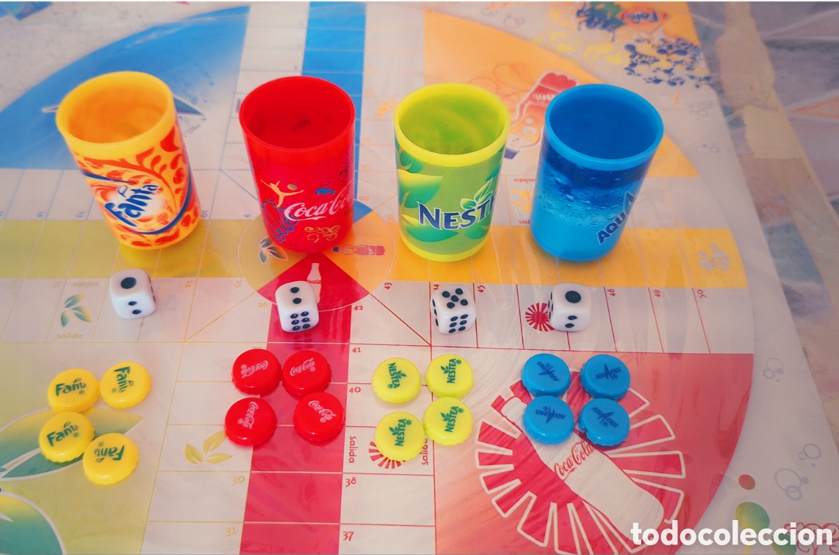 Juegos de mesa: Juego de Mesa Parch&iacute;s y Oca Coca-Cola - Foto 10