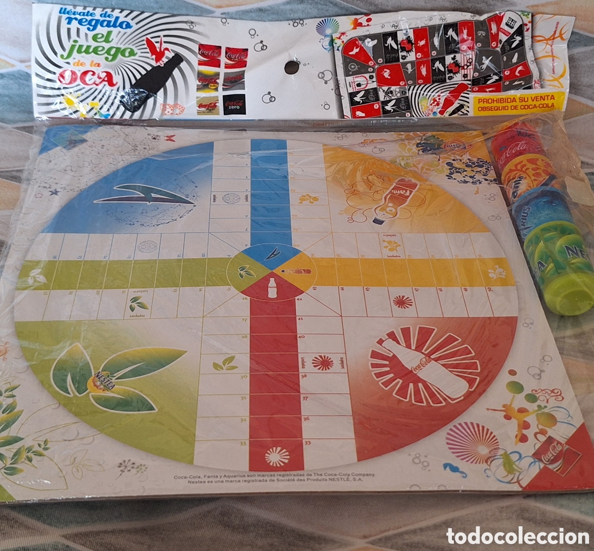 Juegos de mesa: Juego de Mesa Parch&iacute;s y Oca Coca-Cola - Foto 1