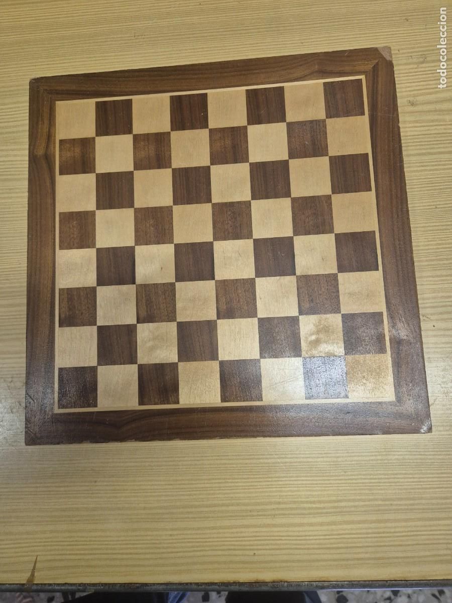 Juegos de mesa: TABLERO AJEDREZ DE MADERA VER FOTOS