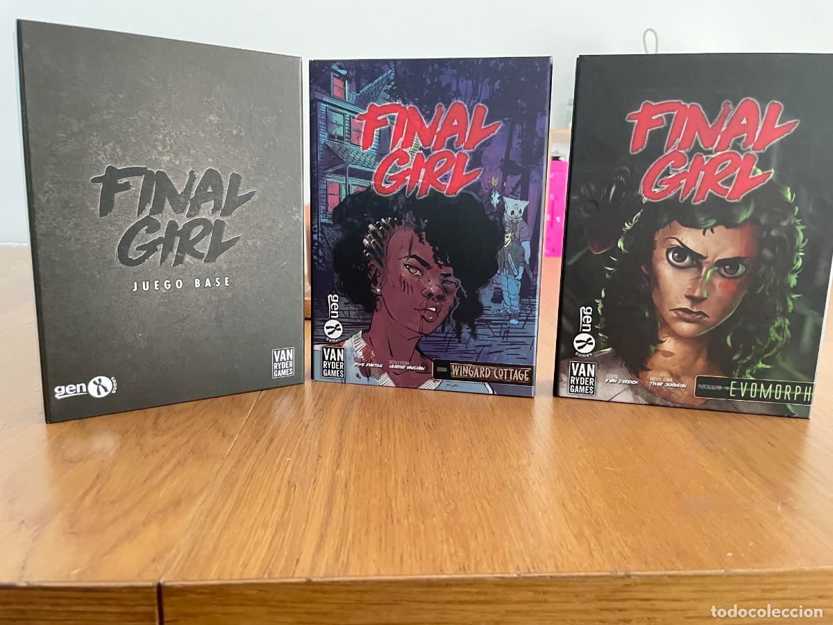 Juegos de mesa: Final Girl &ndash; Juego Base + Wingard Cottage + Evomorph | Lote 3 cajas en castellano