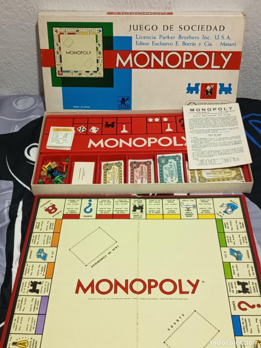 Juegos de mesa: ANTIGUO MONOPOLY JUEGO DE SOCIEDAD DE BORRAS