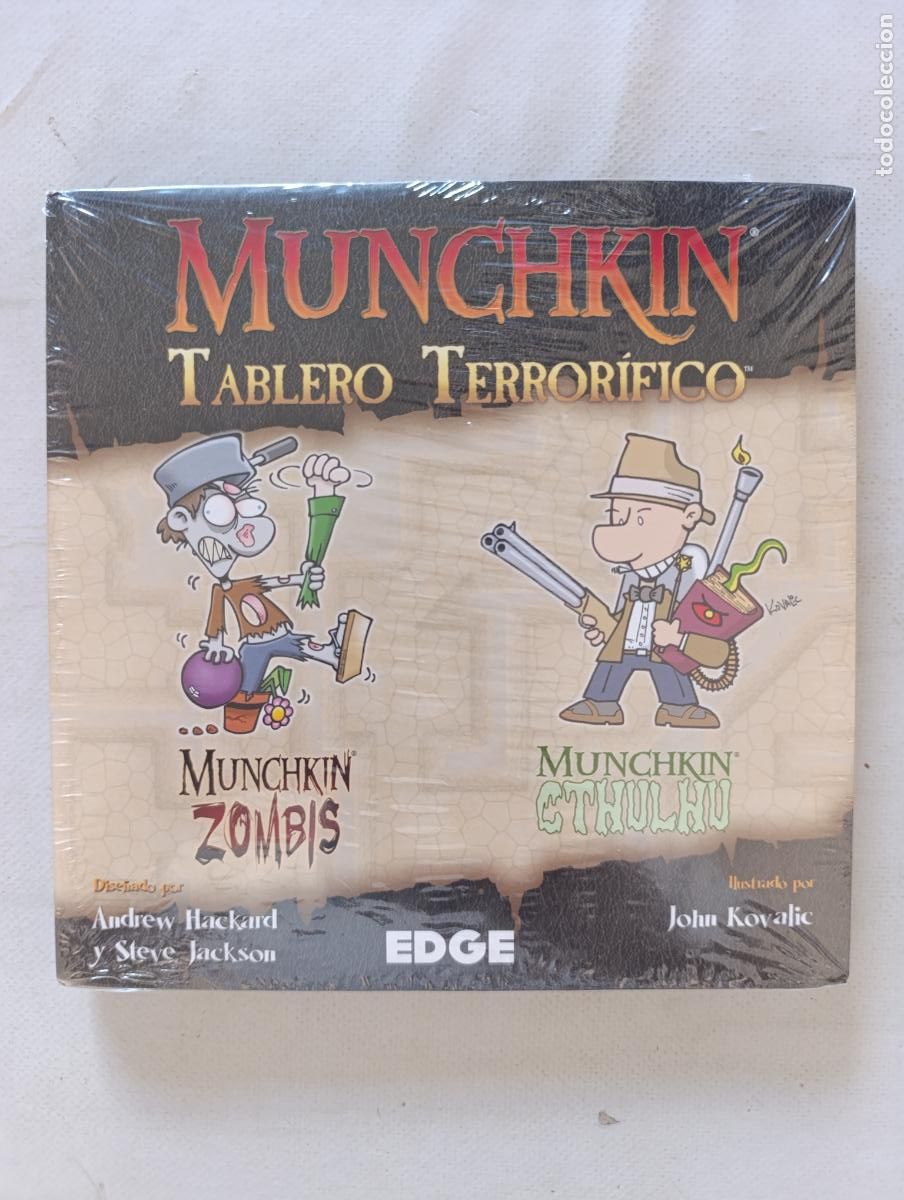 Juegos de mesa: MUNCHKIN TABLERO TERRORIFICO - ZOMBIS Y CTHULHU - EXPANSION - CASTELLANO - NUEVO, PRECINTADO (335w)