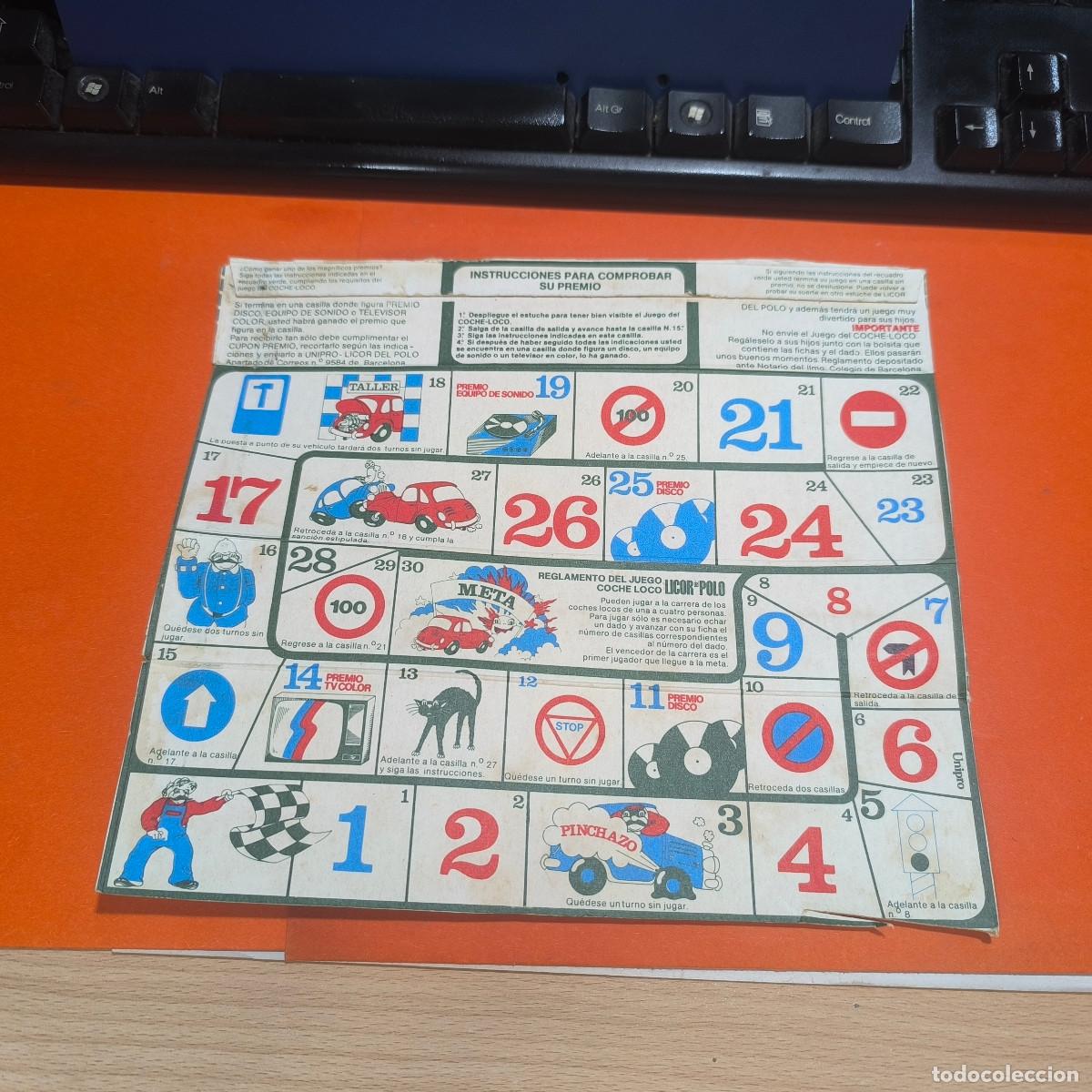 Juegos de mesa: 005529JUG-juego Coche Loco , Licor del polo , a&ntilde;os 60