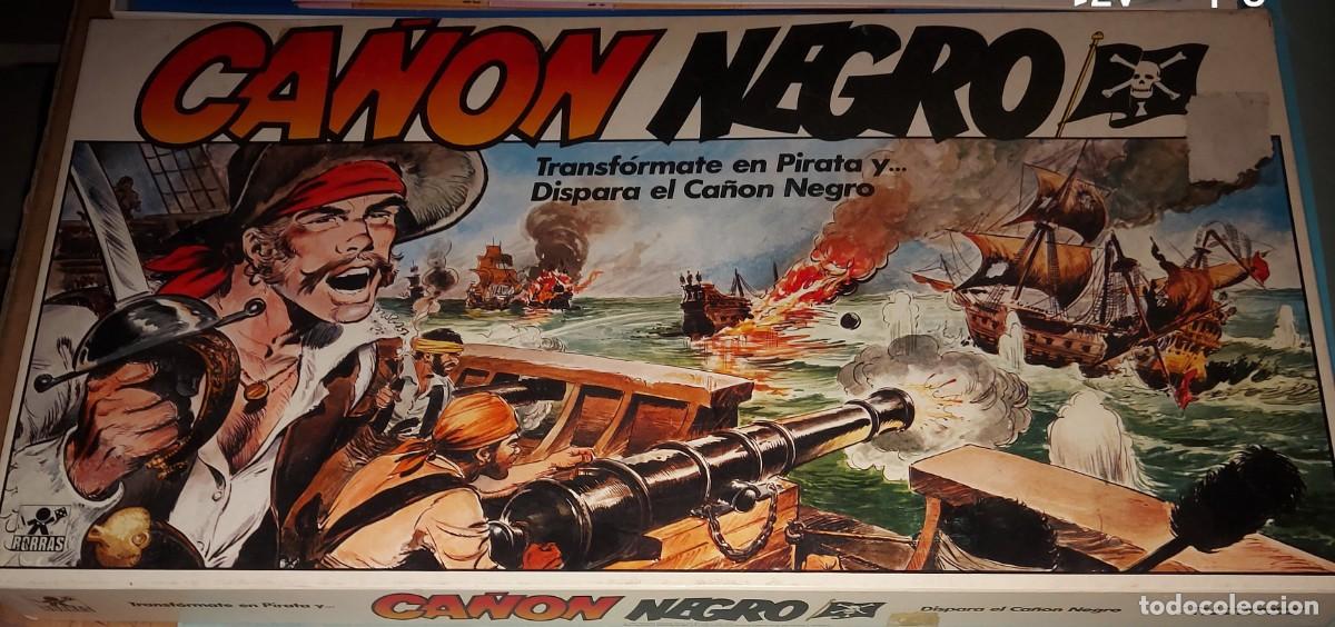 Juegos de mesa: Juego de Mesa CA&Ntilde;ON NEGRO de BORRAS , A&Ntilde;O 1987