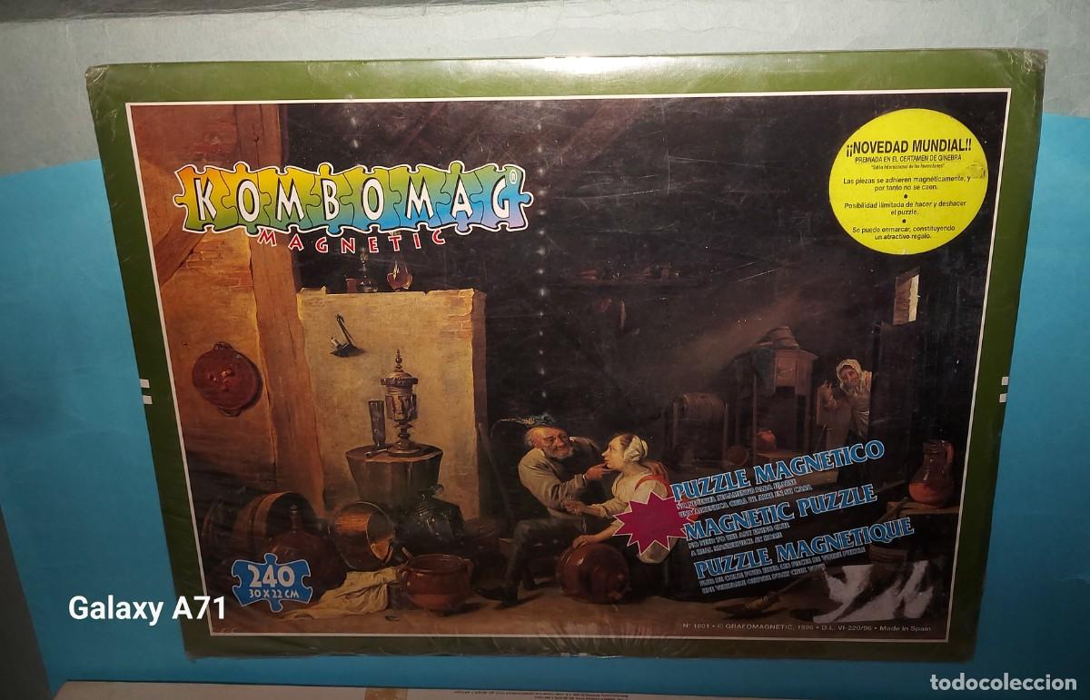 Juegos de mesa: ANTIGUO PUZZLE MAGNETICO , cuadro EL VIEJO Y LA CRIADA de DAVID TENIERS A&Ntilde;O 1996