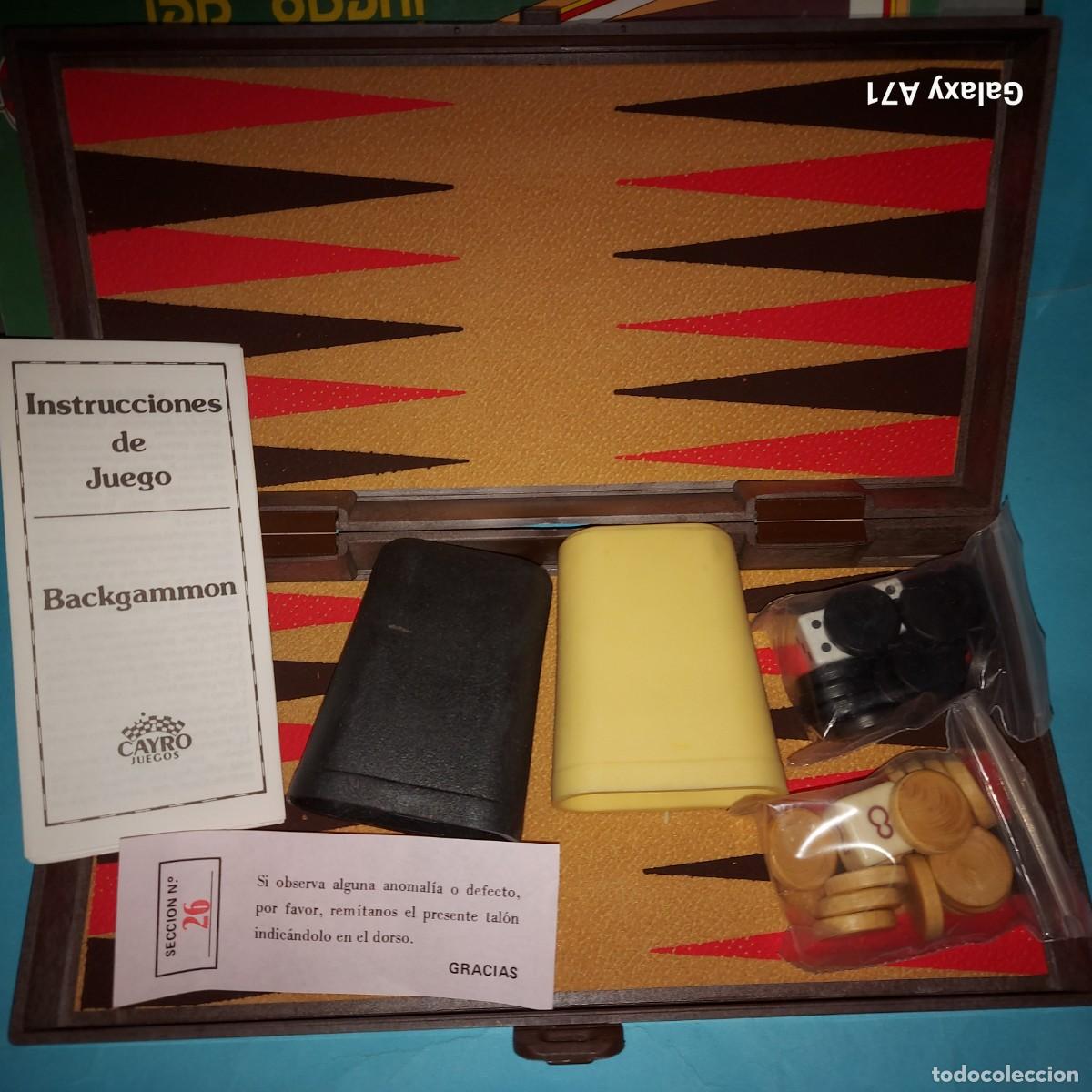 Juegos de mesa: JUEGO BACKGAMMON DE EL CAYRO - Foto 5