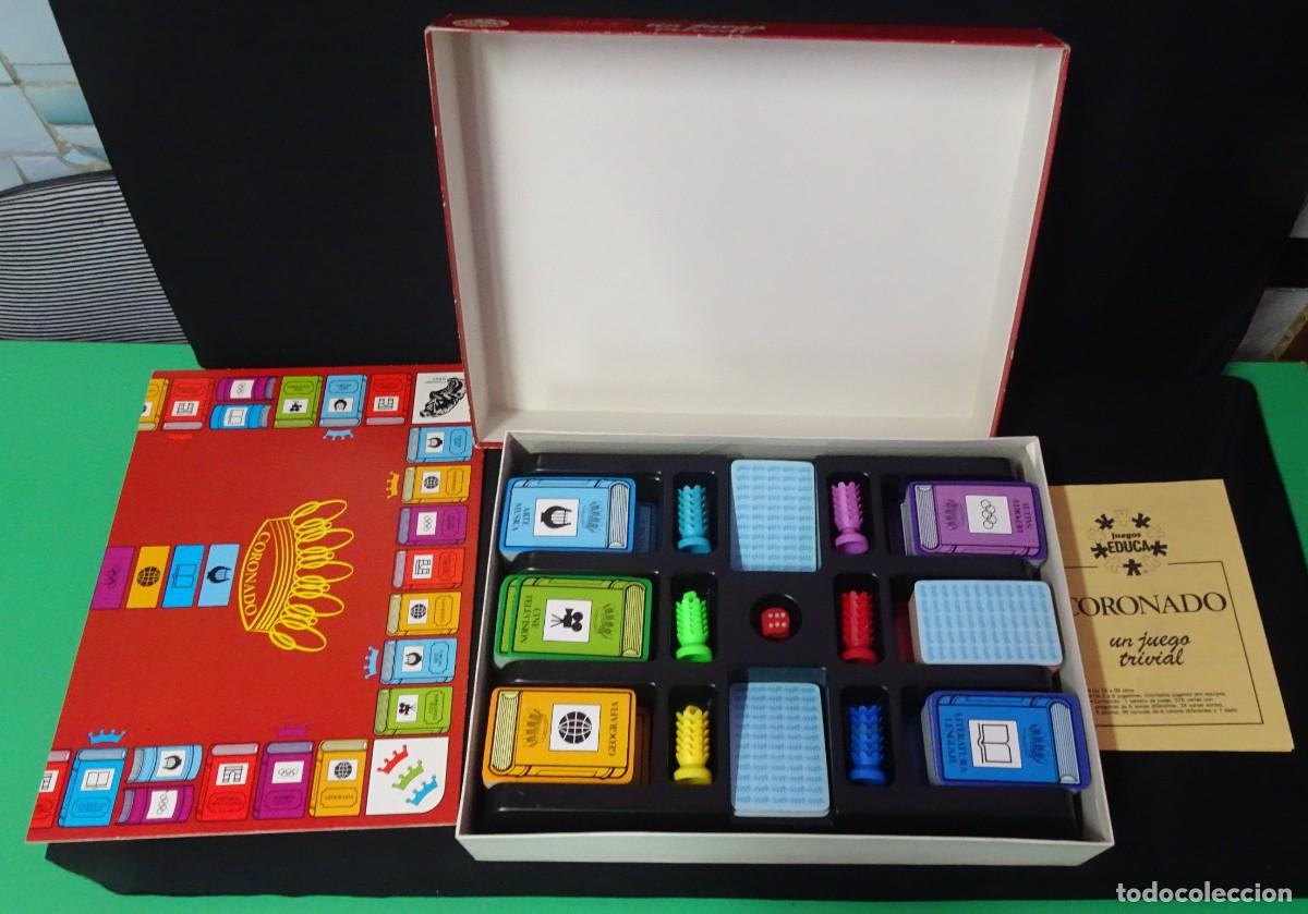 Juegos de mesa: ANTIGUO JUEGO DE MESA, CORONADO, UN JUEGO TRIVIAL, EDUCA, VER FOTOS