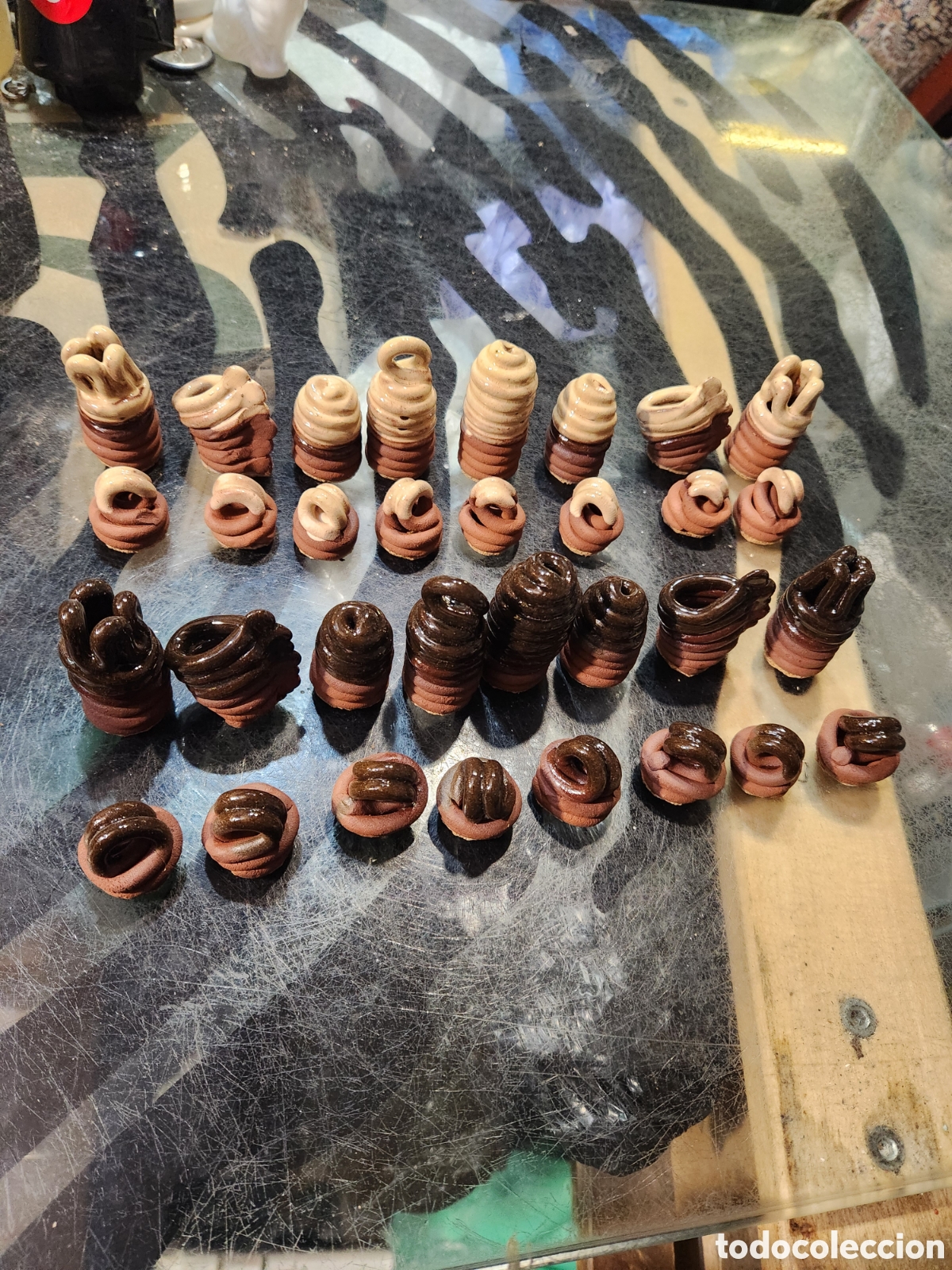 Juegos de mesa: RARISIMO AJEDREZ DE CERAMICA O TERRACOTA.