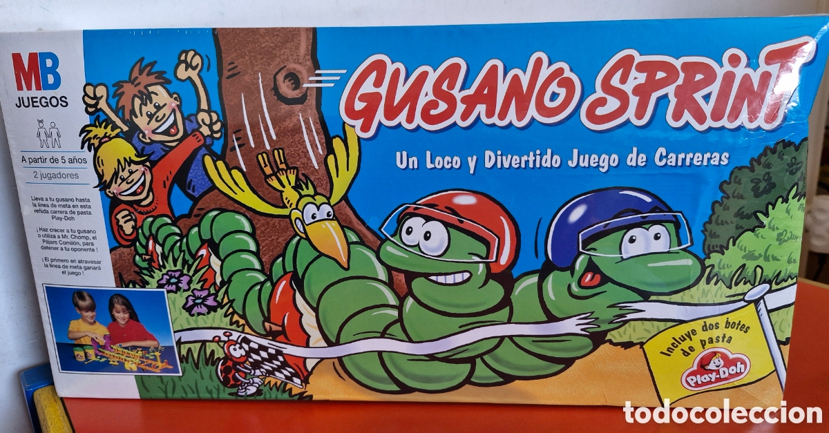 Juegos de mesa: GUSANO SPRINT.JUEGO CON PLASTILINA PLAY-DOH.MB - HASBRO 1994.CAJA SIN ABRIR.
