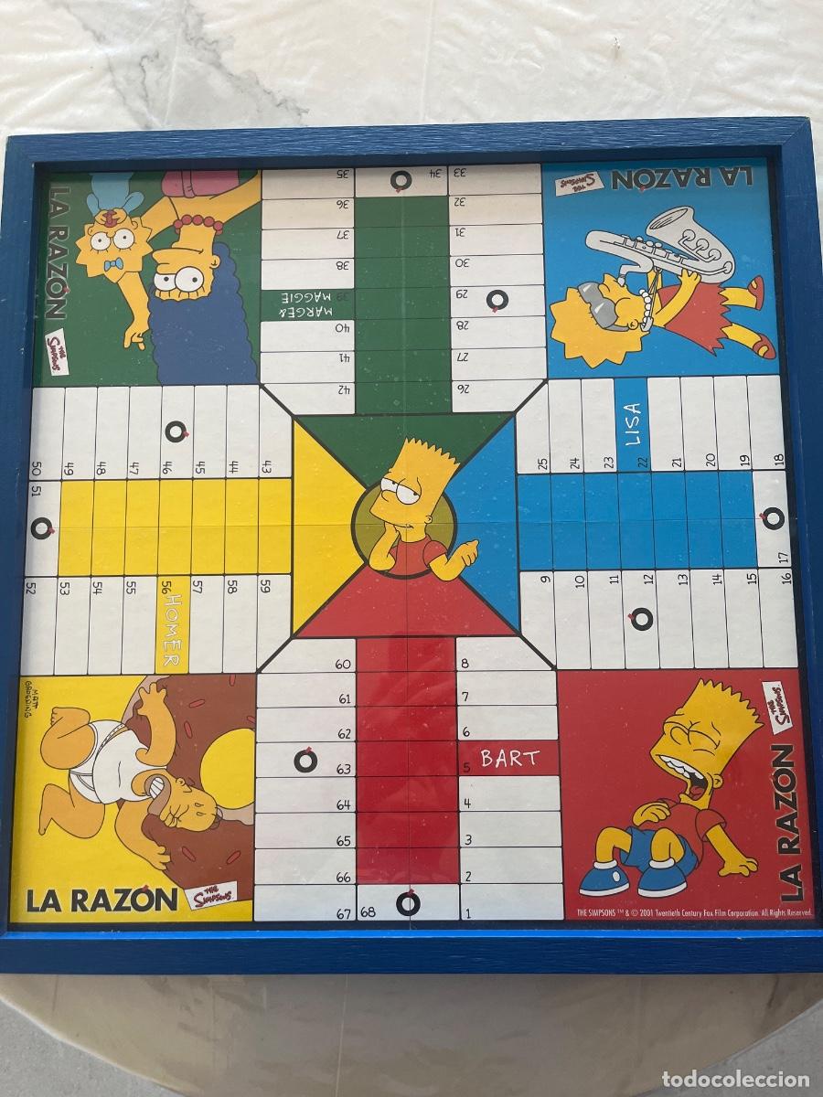 Juegos de mesa: Antiguo parch&iacute;s de los Simpsons. A&ntilde;o 2001