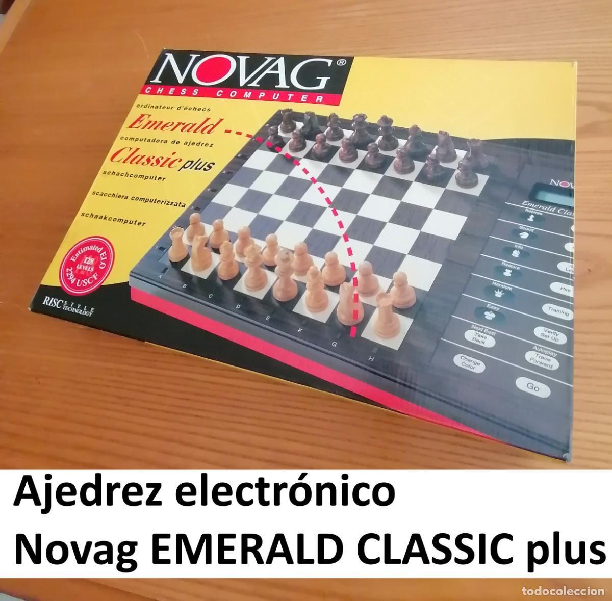 Juegos de mesa: Ajedrez electr&oacute;nico Novag EMERALD CLASSIC plus.
