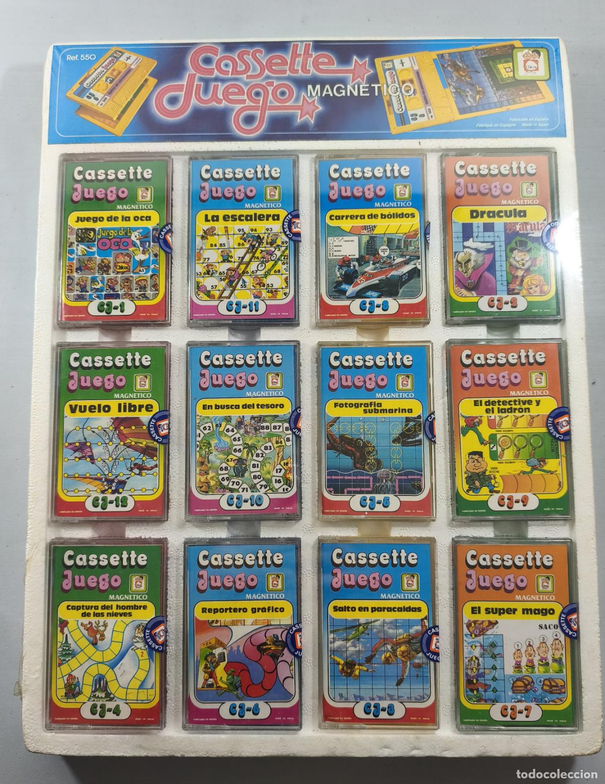 Juegos de mesa: CARTON 12 CASSETTE JUEGO MAGNETICO, CHICOS. CC
