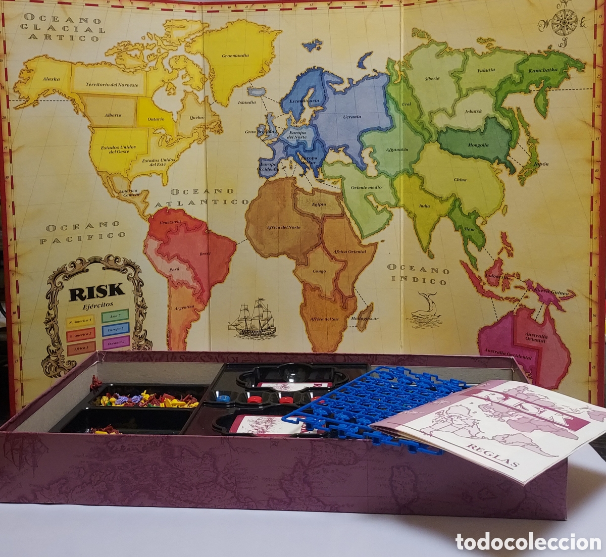 Juegos de mesa: Juego Risk Parker 1994 - Foto 4