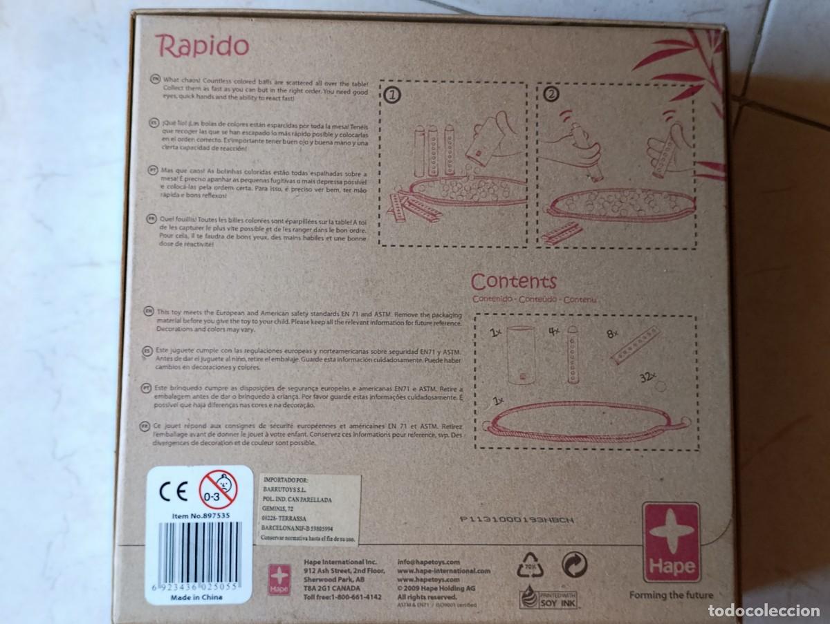 Juegos de mesa: Hape Rapido juego de rapidez de bamb&uacute; - Foto 2